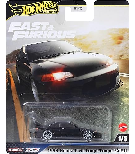 Hot Wheels Fast and Furious 5-Pack of Toy Cars in 1:64 Scale